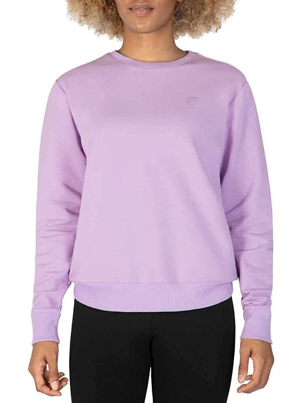 Fila Womens French Terry Long Sleeve Crewneck Sweatshirt Size M